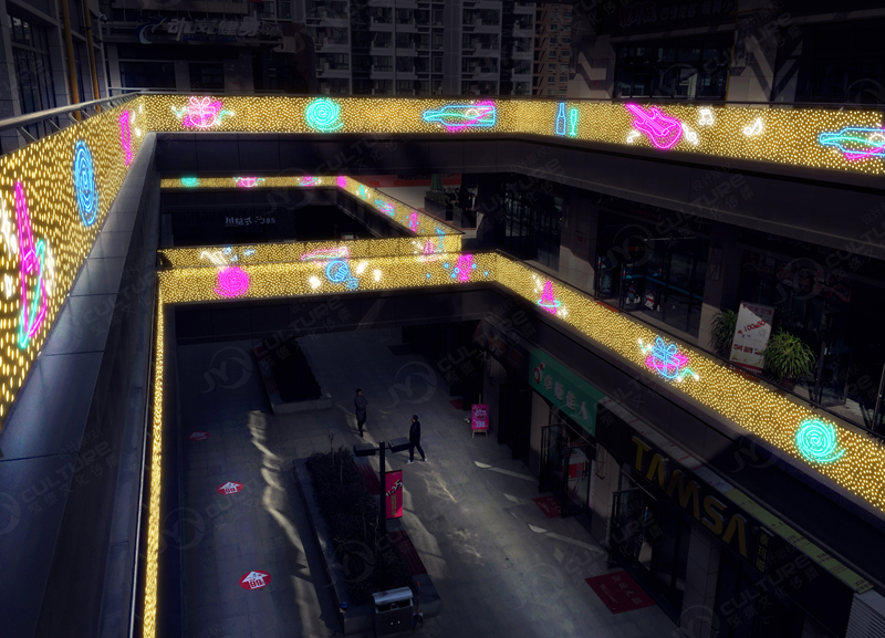 玻璃露台  创意灯光设计